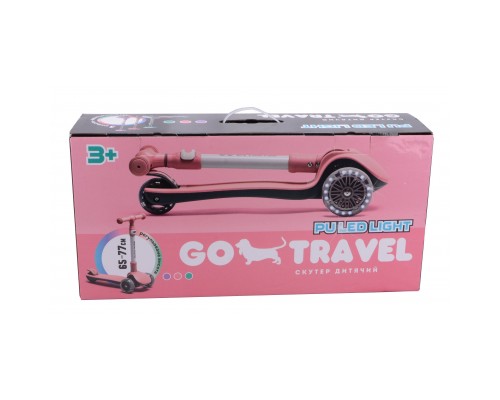 Самокат GO Travel складаний Рожевий (LS308PK)