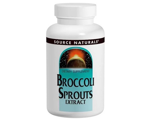 Трави Source Naturals Екстракт Брокколі 250 мг, 120 таблеток (SN1105)