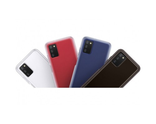 Чохол до мобільного телефона Samsung Soft Clear Cover Galaxy A03s (A037) Black (EF-QA037TBEGRU)