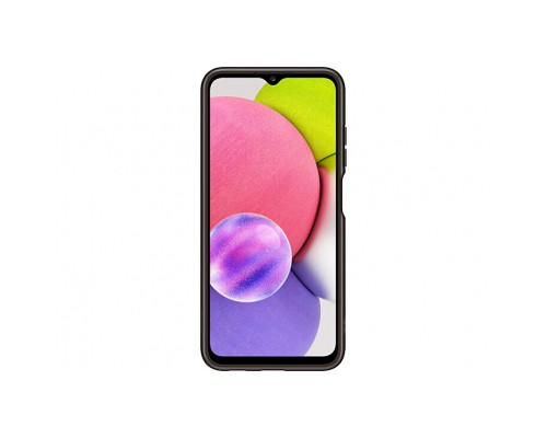Чохол до мобільного телефона Samsung Soft Clear Cover Galaxy A03s (A037) Black (EF-QA037TBEGRU)