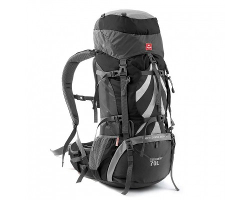 Рюкзак туристичний Naturehike NH70B070-B 70+5 л Black/Grey (6927595709009)