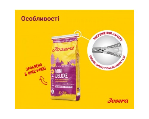 Сухий корм для собак Josera Mini Deluxe 900 г (4032254745174)