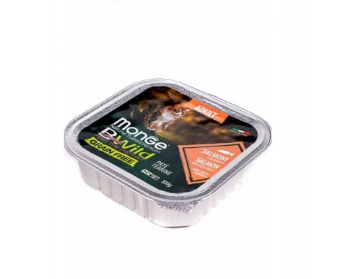 Паштет для котів Monge BWild Grain Free Wet Salmon Adult Cat 100 г (8009470012881)