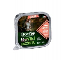 Паштет для котів Monge BWild Grain Free Wet Salmon Adult Cat 100 г (8009470012881)