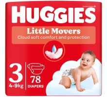 Підгузки Huggies Little Movers 3 (5-9 кг) Mega 78 шт (5029053548760)