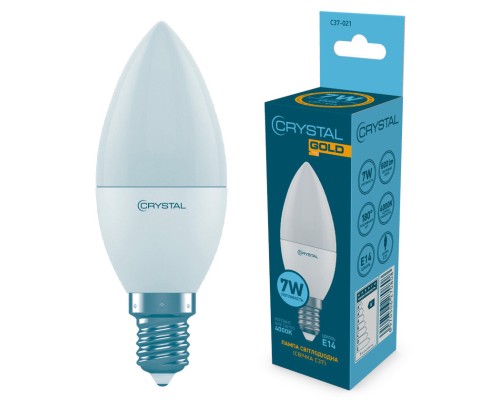 Лампочка CRYSTAL C37 7W PA Е14 4000K (C37-021)