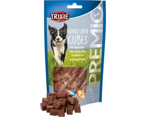 Ласощі для собак Trixie PREMIO Goose Liver Cubes 100 г (4011905318677)
