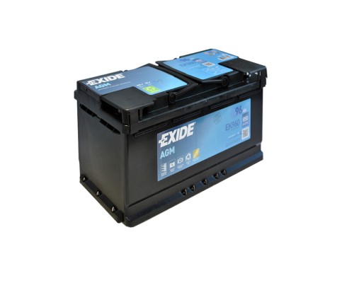 Акумулятор автомобільний EXIDE START-STOP AGM 96Ah Ев (-/+) (EK960)
