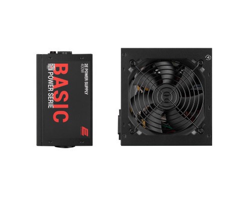 Блок живлення 2E BASIC POWER (400W), 80, 120mm, 1xMB 24pin(20+4), 1xCPU 8pin(4+4), 3xMolex, 4xSATA, 1xPCIe 8pin( (2E-BP400-120APFC)