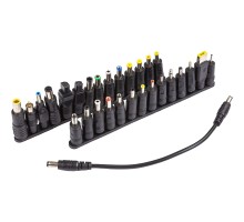 Кабель живлення PowerPlant для 68400mAh/24000mAh DC 12-24V комплект перехідників 28 шт (PB931149)