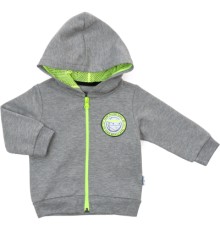 Кофта дитяча Miniworld на блискавці (16117-80B-gray)