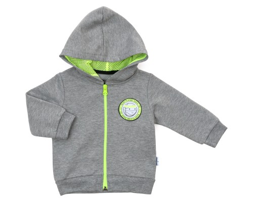 Кофта дитяча Miniworld на блискавці (16117-80B-gray)