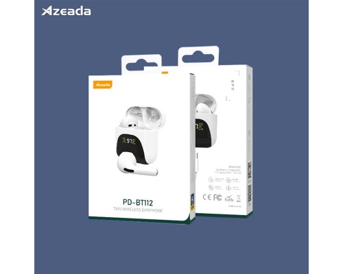 Навушники Proda Azeada Lingcon 4th Mini TWS BT-112 White (PRD-BT112WT)