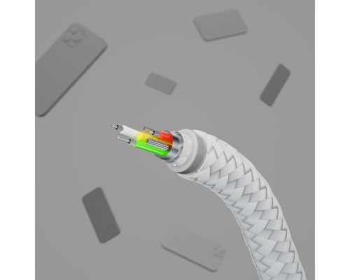 Дата кабель USB 2.0 AM to Lightning 1.0m white Belkin (CAA010BT1MWH)