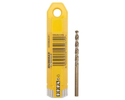Свердло DeWALT по металу EXTREME INDUSTRIAL COBALT HSS-CO, 3.2 х 65 х 36 мм, 10 шт (DT4921)