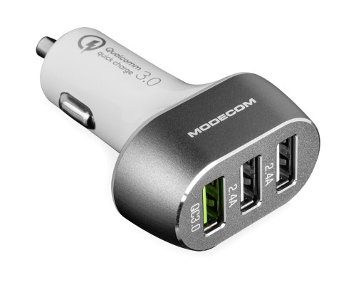 Зарядний пристрій Modecom 3xUSB 2.4A QC3.0 + 2 USB Ports CU3-05 (ZT-MC-CU3-05)