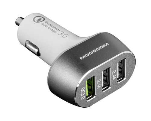 Зарядний пристрій Modecom 3xUSB 2.4A QC3.0 + 2 USB Ports CU3-05 (ZT-MC-CU3-05)