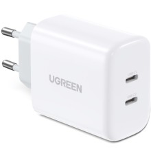 Зарядний пристрій Ugreen 2xUSB 40W PD (2xType-C) PD CD243 White (10343)