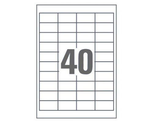Етикетка самоклеюча UKRMARK 50х26 (40 на листі) с/кл (100листів) (900628)