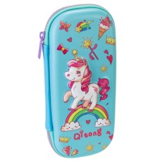 Пенал Cool For School 1 відділення з органайзером блакитний (QT-5770-Blue)
