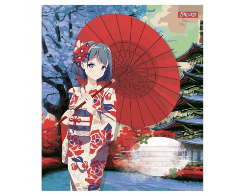 Зошит 1 вересня Sakura girls 24 аркушів клітинка (766623)