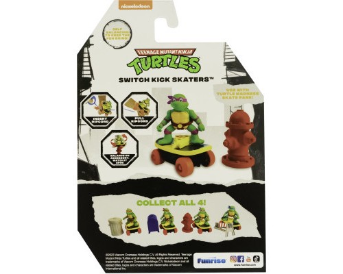 Ігровий набір Funrise TMNT Черепашки-ніндзя класичні Скейтбордист з лаунчером Донателло (71042)