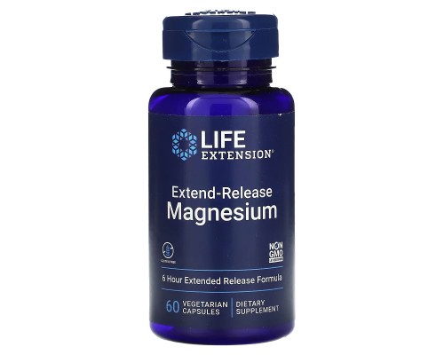 Мінерали Life Extension Магній пролонгованої дії, Extend-Release Magnesium, 60 (LEX-21076)