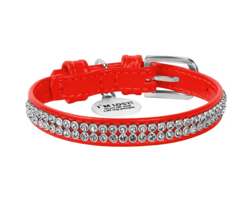 Нашийник для тварин WAUDOG Glamour з QR-паспортом 