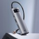 Порт-реплікатор Baseus 7-in-1 Metal Gleam Series Type-C to HDMI+USB+SD/TF Docking Station (WKWG020113)