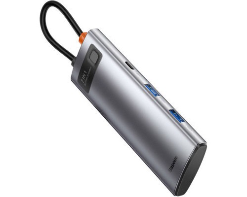 Порт-реплікатор Baseus 7-in-1 Metal Gleam Series Type-C to HDMI+USB+SD/TF Docking Station (WKWG020113)