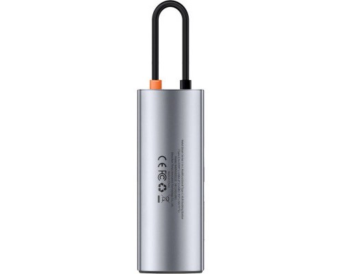 Порт-реплікатор Baseus 7-in-1 Metal Gleam Series Type-C to HDMI+USB+SD/TF Docking Station (WKWG020113)