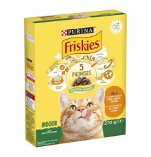 Сухий корм для кішок Purina Friskies Indoor з куркою та овочами 270 г (7613035351820)