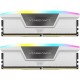 Модуль пам'яті для комп'ютера DDR5 64GB (2x32GB) 6000 MHz XMP 3.0 Vengeance RGB White Corsair (CMH64GX5M2B6000C40W)