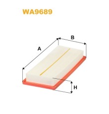 Повітряний фільтр для автомобіля Wixfiltron WA9689