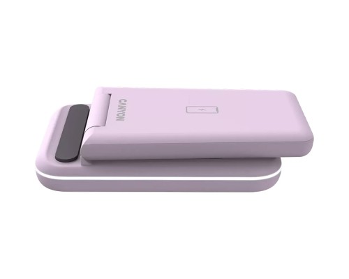 Зарядний пристрій Canyon WS-304 Foldable 3in1 Wireless charger Iced Pink (CNS-WCS304IP)