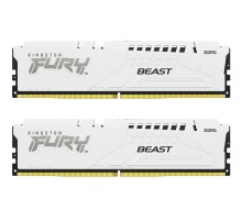 Модуль пам'яті для комп'ютера DDR5 64GB (2x32GB) 5600 MHz Beast White EXPO Kingston Fury (ex.HyperX) (KF556C36BWEK2-64)