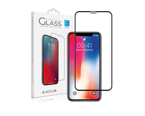 Скло захисне ACCLAB Full Glue ESD Apple Iphone X/XS/11 Pro (1283126532139)