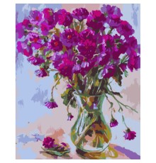 Картина по номерам Santi Оксамитовий букет ©juliatomesko_artist 40*50 см (954728)