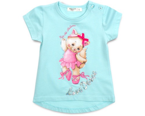 Футболка дитяча Breeze з котиком (13370-92G-blue)