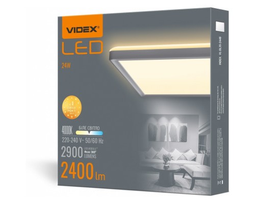 Світильник Videx DL3S 24W 4000K (VL-DL3S-244W)