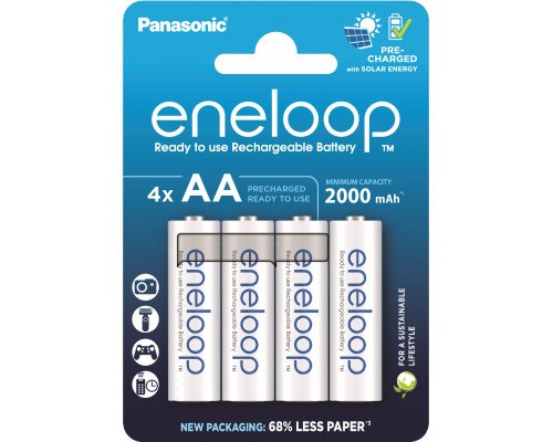 Акумулятор Panasonic AA Eneloop 2000mAh NI-MH * 4 (BK-3MCDE/4CP) 