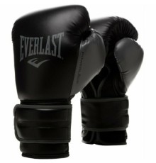 Боксерські рукавички Everlast Powerlock Training Gloves 870310-70-816 чорний/сірий 16 oz (009283608354)
