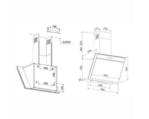 Витяжка кухонна Eleyus KREON 1200 LED 60 WH