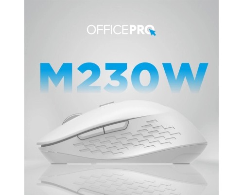 Мишка OfficePro M230W Silent Click Wireless/Bluetooth White (M230W)
