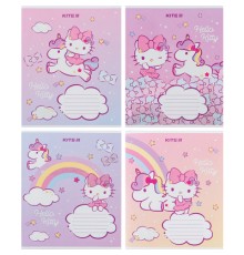 Зошит Kite Hello Kitty 12 аркушів, коса лінія (HK24-235-1)