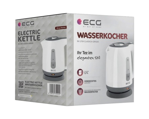 Електрочайник ECG RK 1759 Classica Grigio