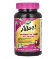 Мультивітамін Nature's Way Мультивітаміни для жінок, смак ягід, Alive! Women's Gummy Multivitam (NWY-15903)
