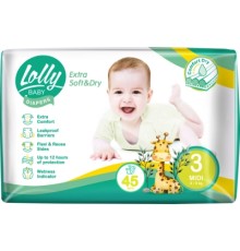 Підгузки Lolly Soft Midi 3 4-9 кг 45 шт (4820174981259)