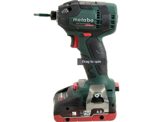 Гайковерт Metabo SSD 18 LTX 200 BL 18В, 2х4Ah, 2900об/хв, 200Нм (602396800)