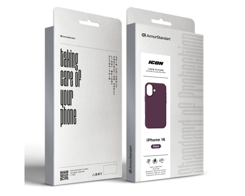 Чохол до мобільного телефона Armorstandart ICON2 MagSafe Apple iPhone 16 Plum (ARM81312)
